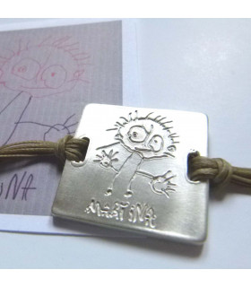 Pulsera Cuadrada Cordón by kids