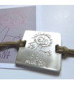 Pulsera Cuadrada Cordón by kids