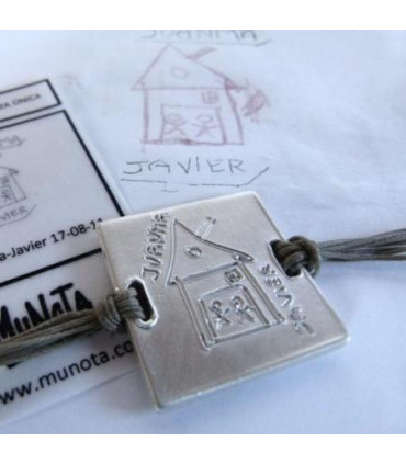 Pulsera Cuadrada Cordón by kids