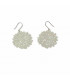 Pendientes hortensia plata