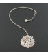 Colgante corto Hortensia Plata