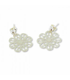 Pendientes Plata Flor2