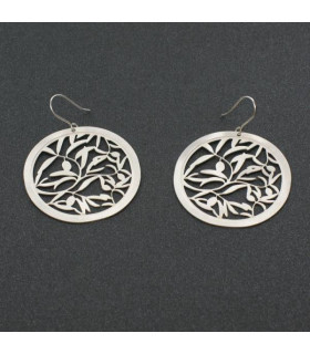Pendientes Olivo plata