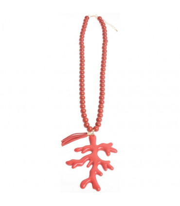 Collar Resina modelo coral
