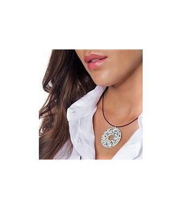 Colgante piedras azules plata