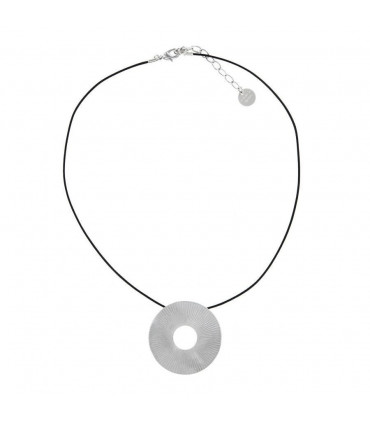 Colgante corto destellos plata