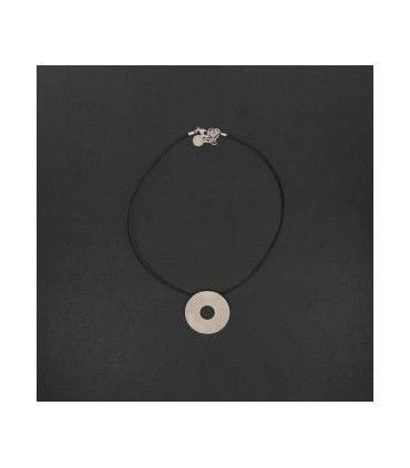 Colgante corto destellos plata