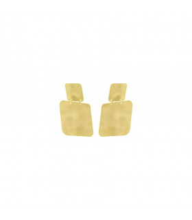 Pendientes Zen Cuadrado en Oro