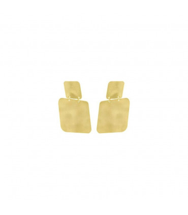 Pendientes Zen Cuadrado en Oro