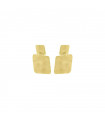 Pendientes Zen Cuadrado en Oro