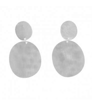 Pendiente Zen Redondo en Plata