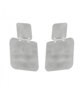 Pendiente Zen Cuadrado en Plata