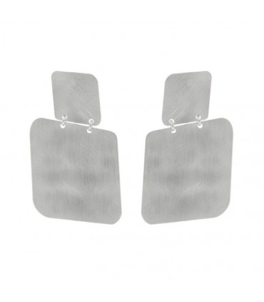 Pendiente Zen Cuadrado en Plata