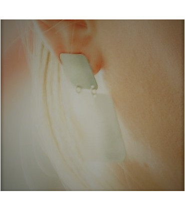 Pendiente Zen Cuadrado en Plata