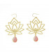 Pendientes Flor de Loto Ambar