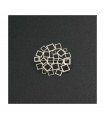 Broche Cuadrado Cuadrado Plata