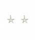 Pendiente corto Estrella Plata