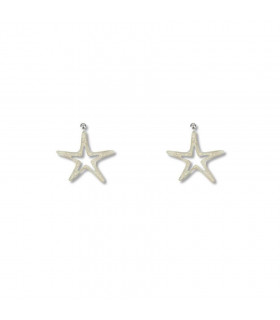 Pendiente corto Estrella Plata