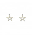 Pendiente corto Estrella Plata