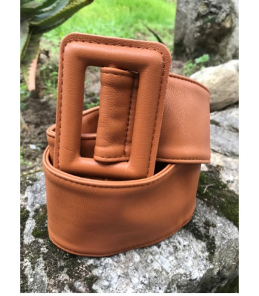 Cinturón ancho polipiel