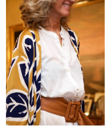 Cinturón ancho polipiel