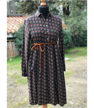 Vestido Camisero Flores