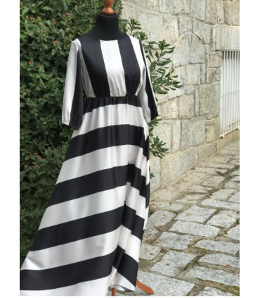Vestido largo Rayas
