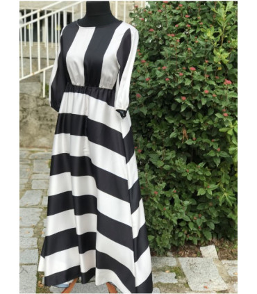 Vestido largo Rayas
