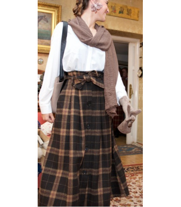Falda Capa de cuadros